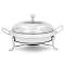SOGA Round Stainless Steel Chafing Dish – Silver Accent Buffet Warmer SOGA Round Stainless Steel Chafing Dish – Silver Accent Buffet Warmer