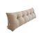 SOGA 59.1 inches Beige Triangular Wedge Pillow – Bedside Backrest Cushion