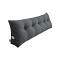 SOGA 39.4in Dark Grey Triangular Tatami Pillow – Bedside Backrest Support