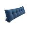 SOGA 39.4 inches Blue Triangular Tatami Pillow – Bedside Backrest Cushion