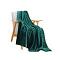 SOGA Dark Green Throw Blanket – Warm Cozy Fleece for Bed & Sofa