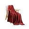 SOGA Burgundy Throw Blanket – Soft Warm Fleece for Bed & Sofa