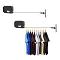 SOGA 2X  160mm Wall-Mounted Clothes Line Dry RackBlack