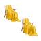 SOGA 2X Yellow Throw Blanket