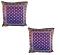 BURGANDY & GOLD BROCADE CUSHION w/ PILLOW INSIDE (SET OF 2)