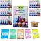 26 Lbs Bulk Holi Color Powder 30 Boxes X 400g - 5 Assorted Color