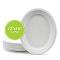 Three Leaf 12" X 10" Bagasse Oval Plate, 500 Ct, (20 Packs Of 25 ) Three Leaf 12" X 10" Bagasse Oval Plate, 500 Ct, (20 Packs Of 25 )