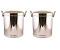2 Pc x 13" Set Stainless Steel Multipurpose Canister Container w/ Lid
