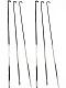 6 Pcs Long Skewers / Kebab Sticks for Tandoori Oven 36" - 3 to 8mm (Square)