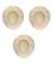 3 Pcs Pani Puri Thali, Melamine Oval Shape Serving Dish Bowl Plate