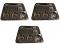 3 Pcs Stainless Steel Rectangle 5 Compartment Meal Thali Plate Tray