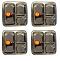4 Pcs Stainless Steel Pav Bhaji Plate, Small Square Thali w/ 3 Compartments 4 Pcs Stainless Steel Pav Bhaji Plate, Small Square Thali w/ 3 Compartments
