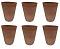 6 Pcs Natural Earthen Mitti Clay Kullad Cup (GLASS) 6 Pcs Natural Earthen Mitti Clay Kullad Cup (GLASS)