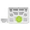 Three Leaf 11 Compartment Bagasse Rectangular Plate, 200 Ct. (8 Packs Of 25)