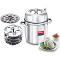 PRESTIGE Stainless Steel Classic Idli Cooker - 5 Idli Plates + 1 Mini Idli