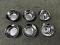 6 Pcs Stainless Steel Curved Shape Katori / Bowl / Vati - 4" Wide