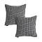 SOGA 2X 45cm Monochrome Black & White Decorative Polyester Pillowcase