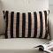 SOGA 2X 11.8 X 17.9 inches Black & Tan Striped Rectangular Pillowcases