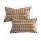 SOGA 2X 11.8x19.7 inches Brown Rectangular Pillowcases Decorative Covers