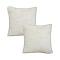 SOGA 2X 17.7 inches Cozy Cream Textured Decorative Throw Pillowcases