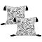 SOGA 2X 17.7 inches Bold Abstract Black & White Pillowcases
