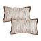 SOGA 2X 17.7 inches Sohobo Rectangle Knitted Cushion Cover with Boho Fringe SOGA 2X 17.7 inches Sohobo Rectangle Knitted Cushion Cover with Boho Fringe