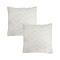 SOGA 2X 17.7 inches Cream Chevron Embroidered Decorative Pillowcases