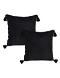 SOGA 2X 17.7inches Black Art Decorative Geometric Outdoor Pillowcases SOGA 2X 17.7inches Black Art Decorative Geometric Outdoor Pillowcases
