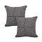 SOGA 2X 17.7 inches UrbanWeave Charcoal Tweed Pillowcases SOGA 2X 17.7 inches UrbanWeave Charcoal Tweed Pillowcases