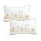 SOGA 2X 11.8x19in Elegant White Easter Embroidered Pillowcases Decorative SOGA 2X 11.8x19in Elegant White Easter Embroidered Pillowcases Decorative