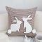 SOGA 2X 17.7 inches Brown Gingham Bunny Decorative Pillowcases – Cozy Cover SOGA 2X 17.7 inches Brown Gingham Bunny Decorative Pillowcases – Cozy Cover