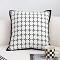 SOGA 2X 45cm Nordic square Shape Monochrome Pattern Pillowcase