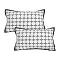 SOGA 2X 11.8x19.7 inches Rectangular Nordic Monochrome Pattern Pillowcase