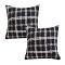 SOGA 2X 17.7 inches Cozy Cabin Plaid Decorative Pillowcases – Rustic Covers