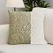 SOGA 2X 45cm Elegant Textured Pillowcases Decorative Green & Cream Accent