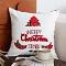 SOGA 2X 45cm “Merry Christmas To You” Festive White Pillowcase with Red & G SOGA 2X 45cm “Merry Christmas To You” Festive White Pillowcase with Red & G