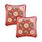 SOGA 2X 17.7 inches Gingerbread Cookie Smiley decorative Square Pillowcases SOGA 2X 17.7 inches Gingerbread Cookie Smiley decorative Square Pillowcases