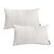 SOGA 2X 11.8x19.7in White Rectangular Lumbar Pillowcases –Decorative Covers SOGA 2X 11.8x19.7in White Rectangular Lumbar Pillowcases –Decorative Covers