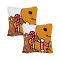 SOGA 2X 17.7 inches Whimsical Gingerbread Man Christmas Pillowcases SOGA 2X 17.7 inches Whimsical Gingerbread Man Christmas Pillowcases