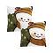 SOGA 2X 17.7 inches Festive Snowman Christmas Decorative Pillowcases