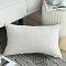SOGA 2X 11.8x19.7 inches Embroidered Off-White Lumbar Pillowcases – Decor