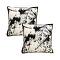 SOGA 2X 17.7 inches Black & White Leopard Print Decorative Pillowcases