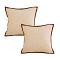 SOGA 2X 17.7 inches Vintage Off-White Square Decorative Pillowcases SOGA 2X 17.7 inches Vintage Off-White Square Decorative Pillowcases