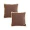 SOGA 2X 17.7 inches Victorian Rose Embroidered Chocolate Pillowcases