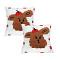 SOGA 2X 17.7 inches Sweet Cherry Bear Hug Decorative Pillowcases