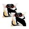 SOGA 2X 17.7 inches Playful Black Cat Silhouette Pillowcases SOGA 2X 17.7 inches Playful Black Cat Silhouette Pillowcases
