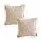 SOGA 2X 17.7 inches Milk Coffee Square Decorative Pillowcases –Cozy Accent