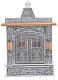 Traditional Design Artistic Puja Mandir Silver Oxidized Temple 11" Wide Traditional Design Artistic Puja Mandir Silver Oxidized Temple 11" Wide