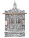 Traditional Design Artistic Puja Mandir Silver Oxidized Temple 13" Wide Traditional Design Artistic Puja Mandir Silver Oxidized Temple 13" Wide