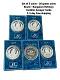 Set of 5 - 20g 999 Pure Silver Indian Coins-Bangalore Refinery Set of 5 - 20g 999 Pure Silver Indian Coins-Bangalore Refinery